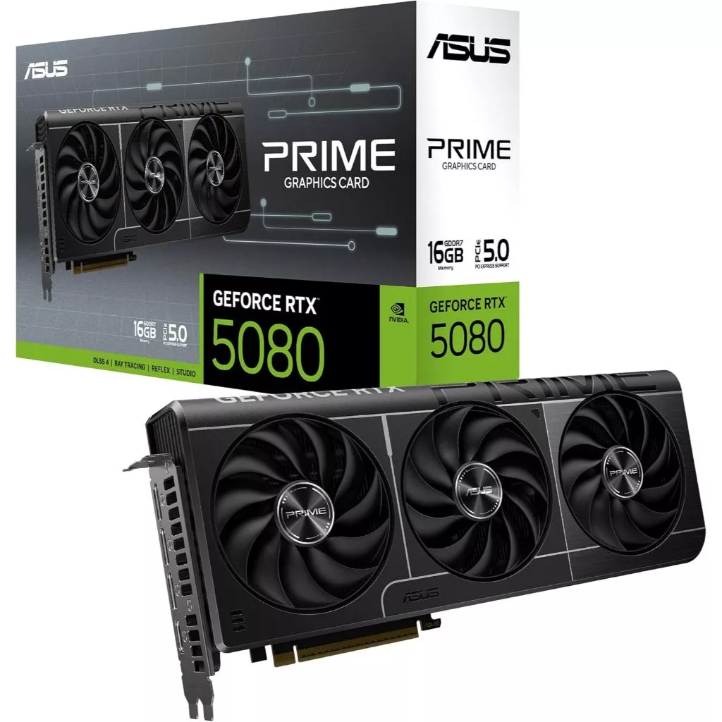 ASUS PRIME GeForce RTX 5080 16GB GDDR7 OC Edition