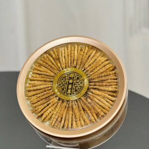 【那曲头期虫草・100g 鎏金圆饼礼盒】—— 稀缺臻品，礼献层峰滋补